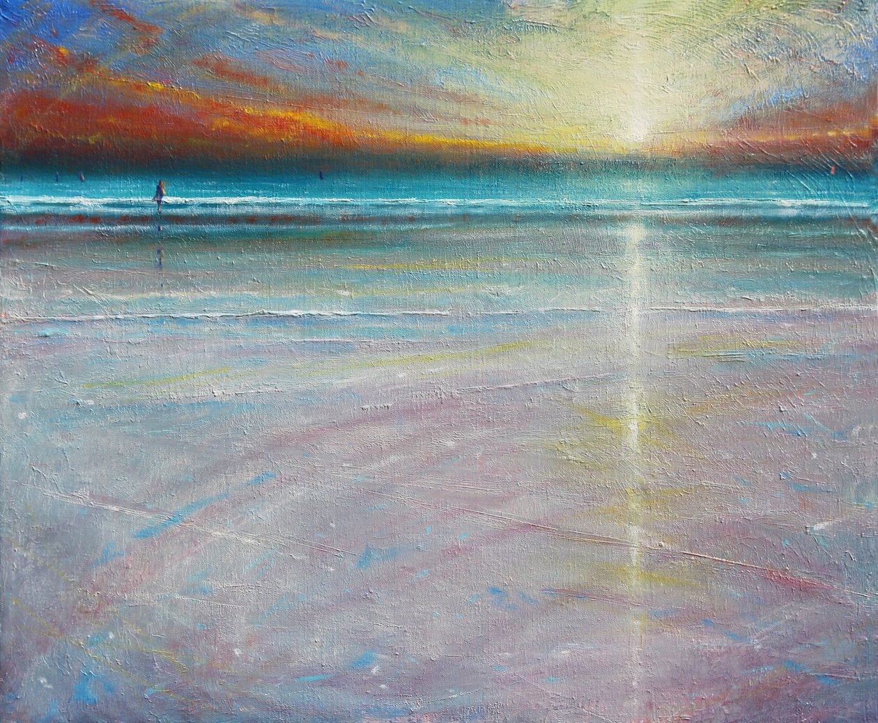 Quietude da noite, 2020 (óleo sobre tela) polonês autorstwa Derek Hare