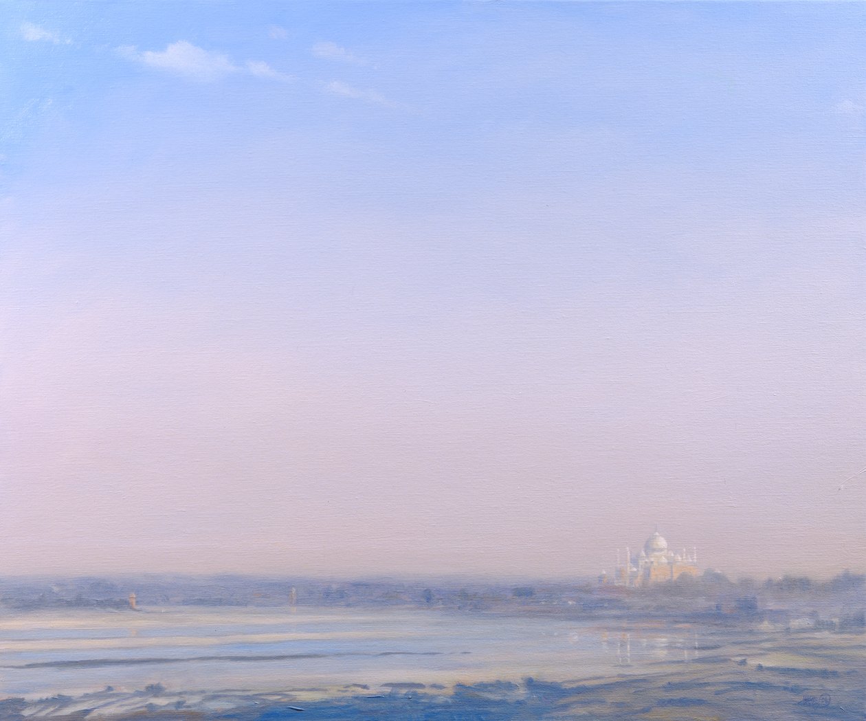 Taj Mahal z Agra Fort autorstwa Derek Hare