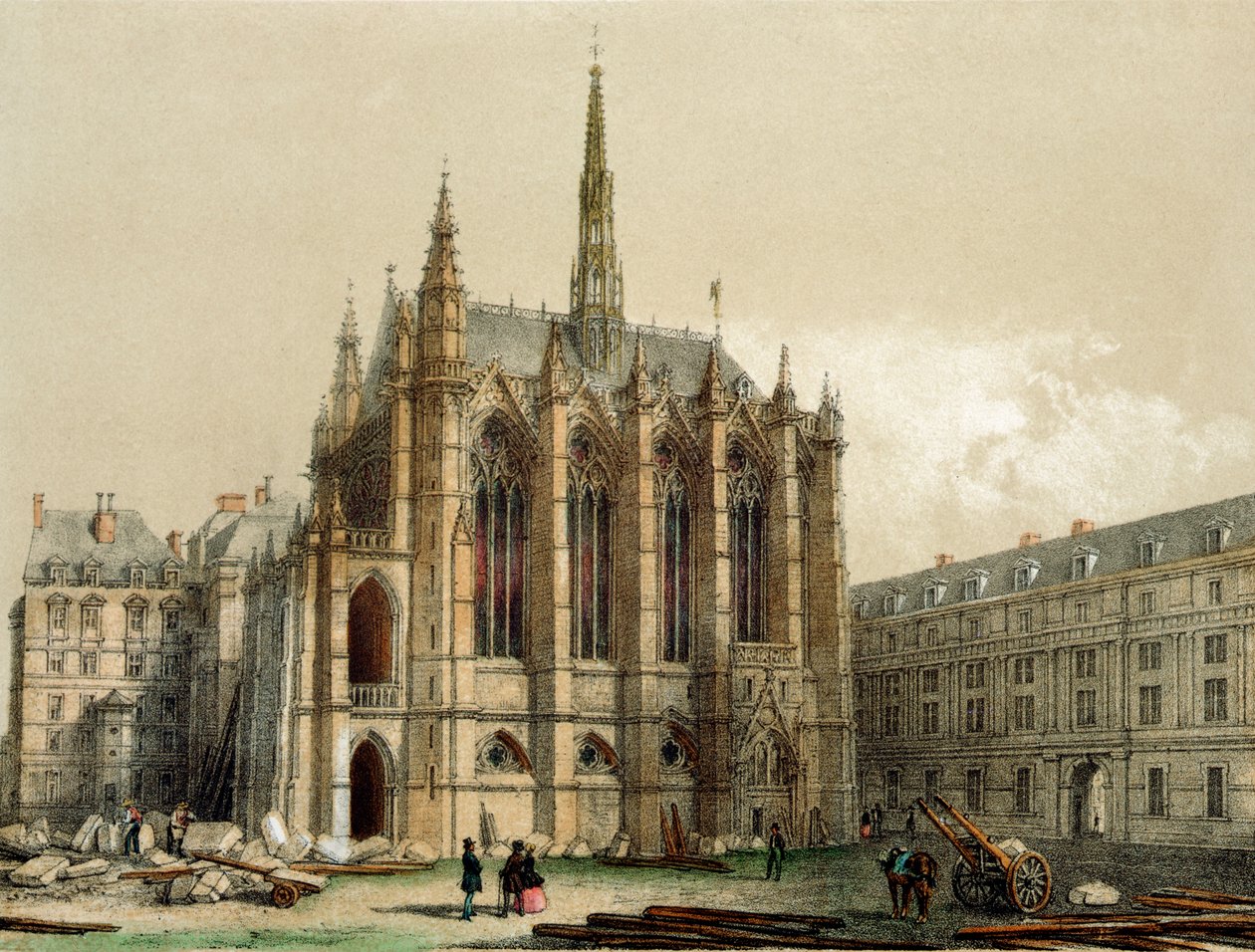 Sainte Chapelle, Paryż autorstwa Deroy