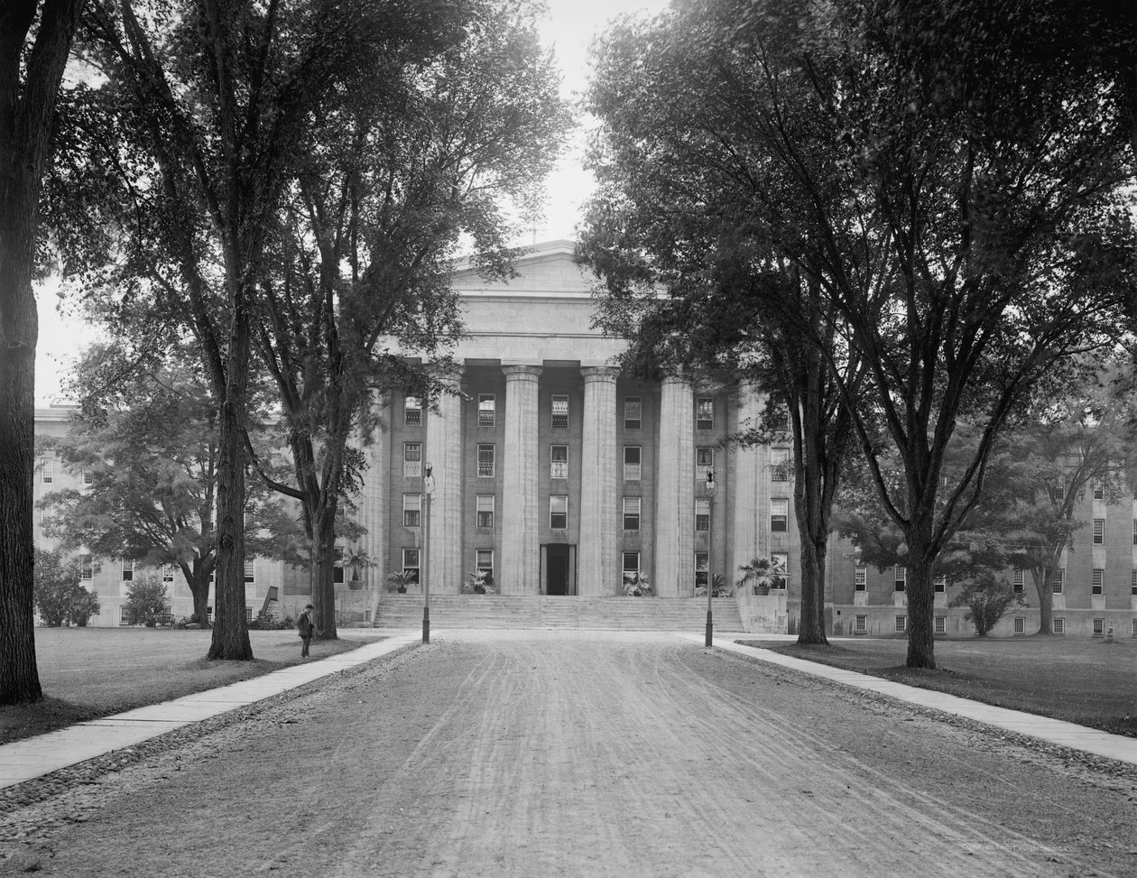 Szpital państwowy, Utica, Nowy Jork, ok. 1905 autorstwa Detroit Publishing Co.