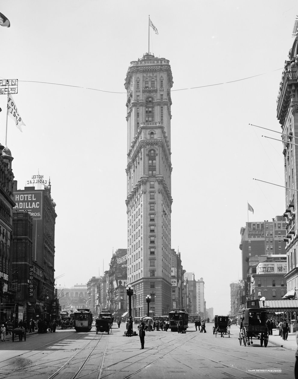 Times Building, Nowy Jork, Nowy Jork, ok. 1908 r. autorstwa Detroit Publishing Co.