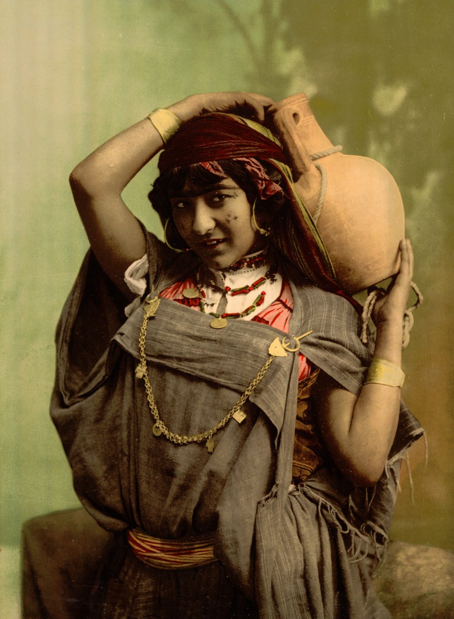 Beduinka, Tunis, Tunezja autorstwa Detroit Photographic Co.