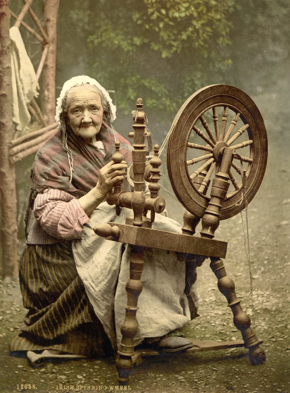Irlandzkie koło hrabstwa Galway, 1890 r autorstwa Detroit Photographic Co.