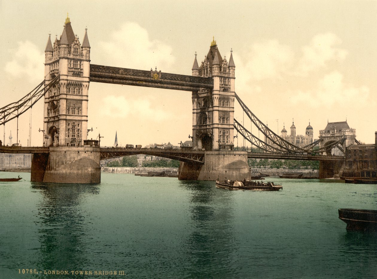 Tower Bridge, Londyn autorstwa Detroit Photographic Co.