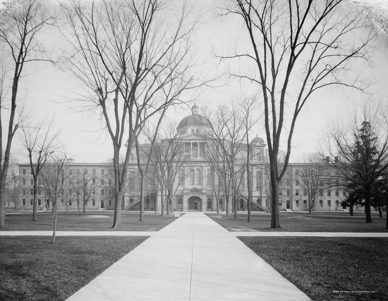University Hall, University of Michigan, c.1905 autorstwa Detroit Publishing Co.