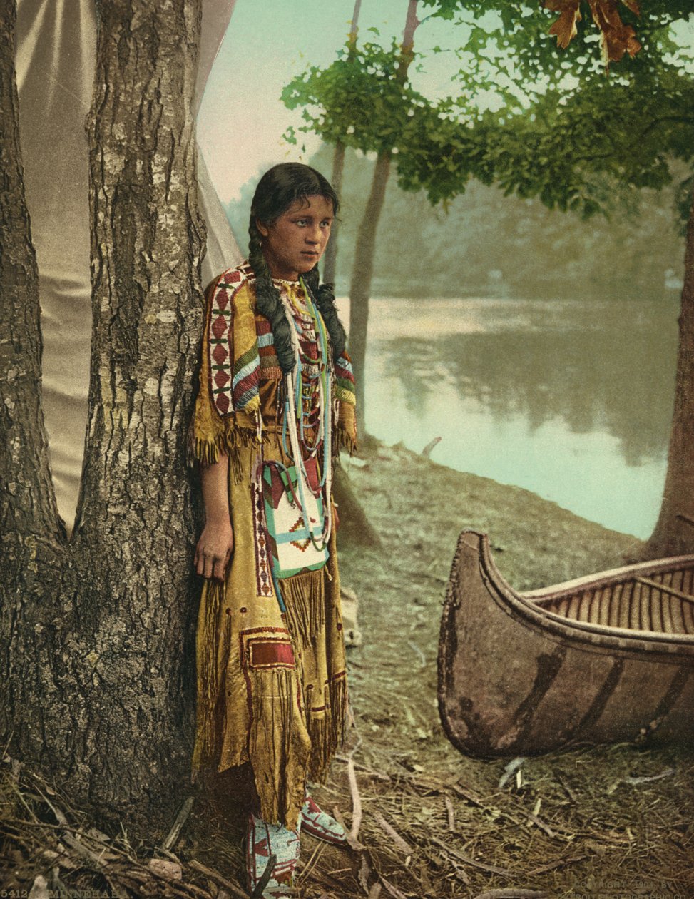 Minnehaha, ok. 1904 (fotochrom) autorstwa Detroit Publishing Co.