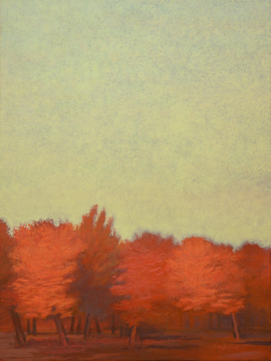 Czerwony sad-ii, 2008 (pastel na papierze) autorstwa Diana Jahns