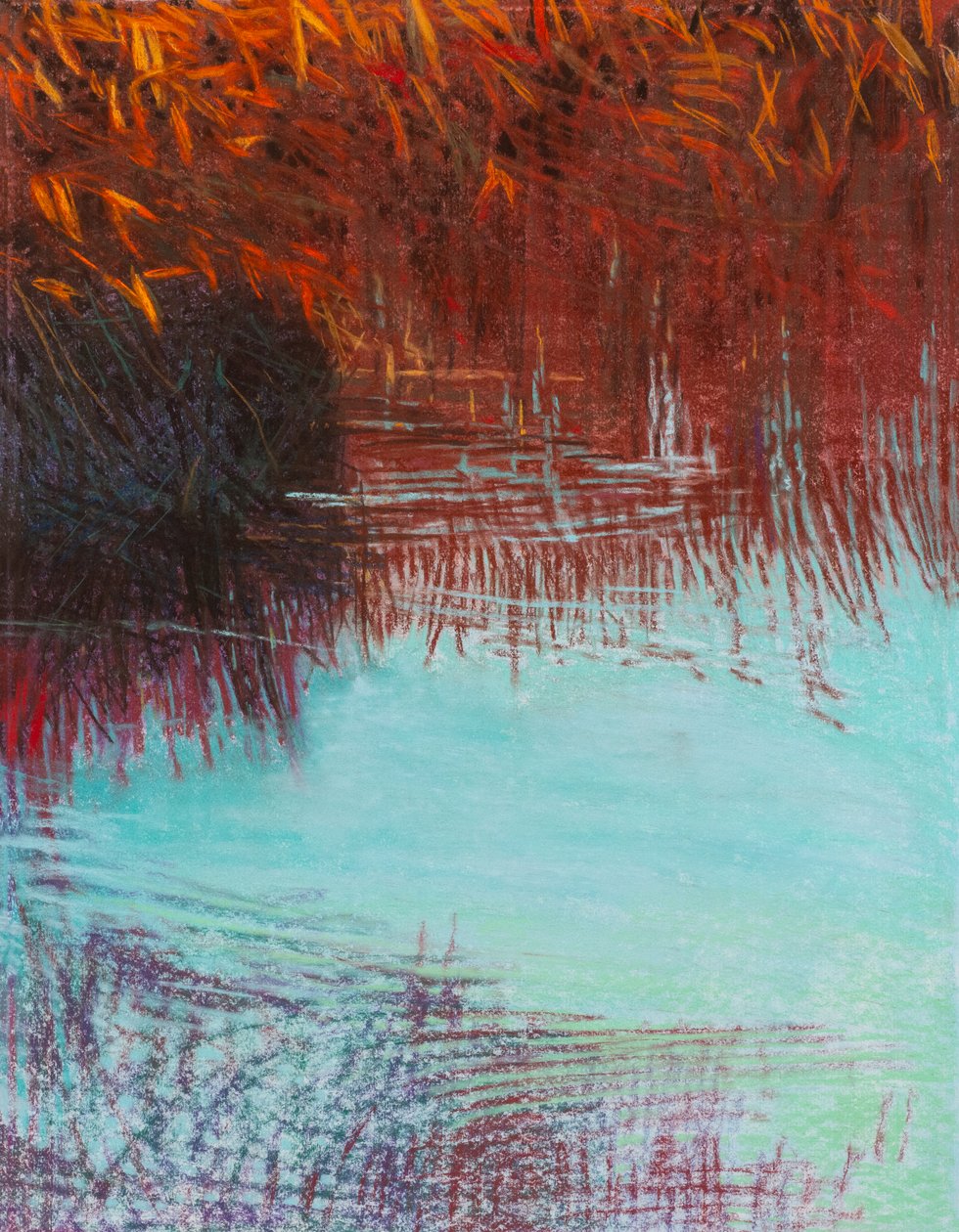 Red Willow 2b, 2021 (pastel na papierze) autorstwa Diana Jahns