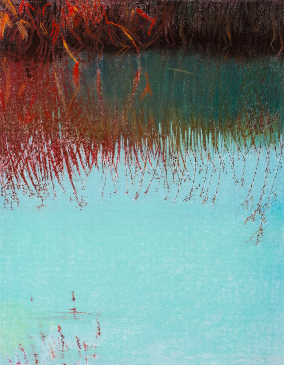 Czerwona wierzba 3b, 2021 (pastel na papierze) autorstwa Diana Jahns