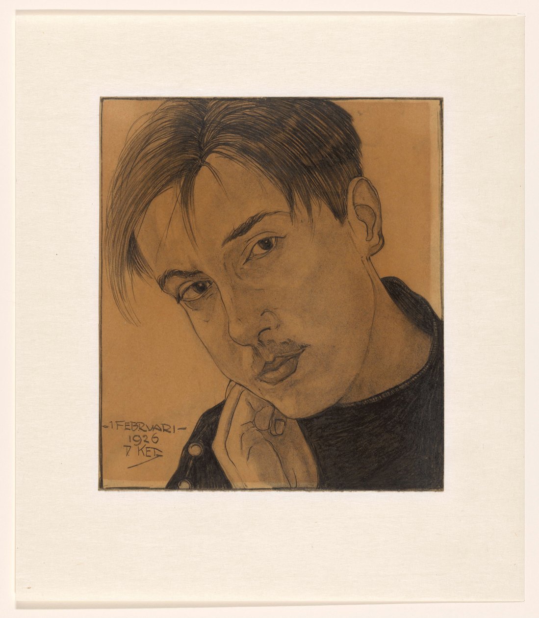 Autoportret (ręką) autorstwa Dick Ket (signed by artist)