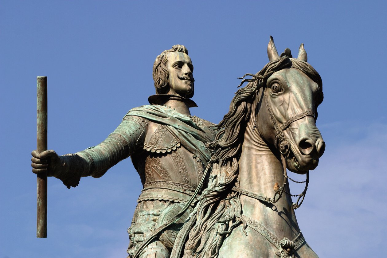 Posąg na koniu Filipa IV (1605-65) króla Hiszpanii, odlany z brązu przez Tacca (brąz) (patrz także 195602, 53906 i 79531) autorstwa Diego Velázquez