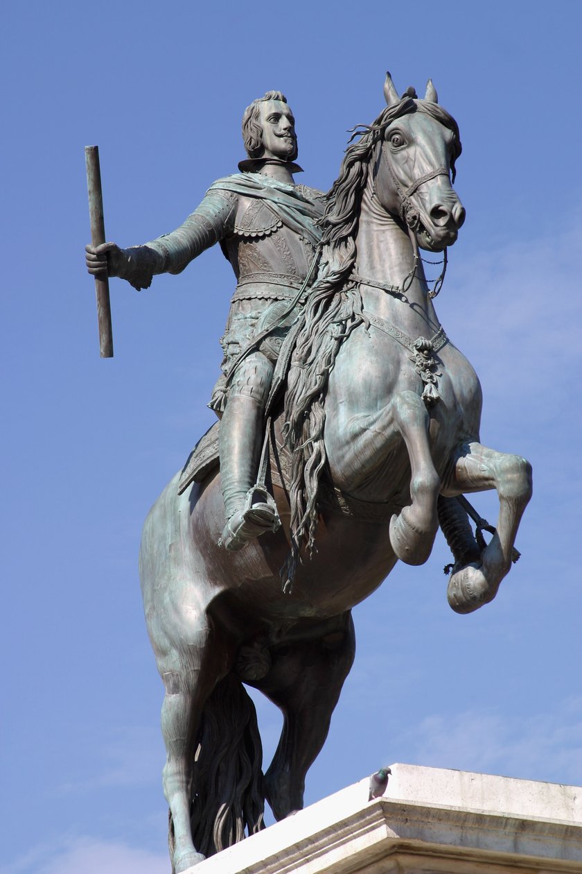 Posąg konny Filipa IV (1605-65), króla Hiszpanii, odlany z brązu przez firmę Tacca (brąz) (zob. także 53906 i 79531) autorstwa Diego Velázquez