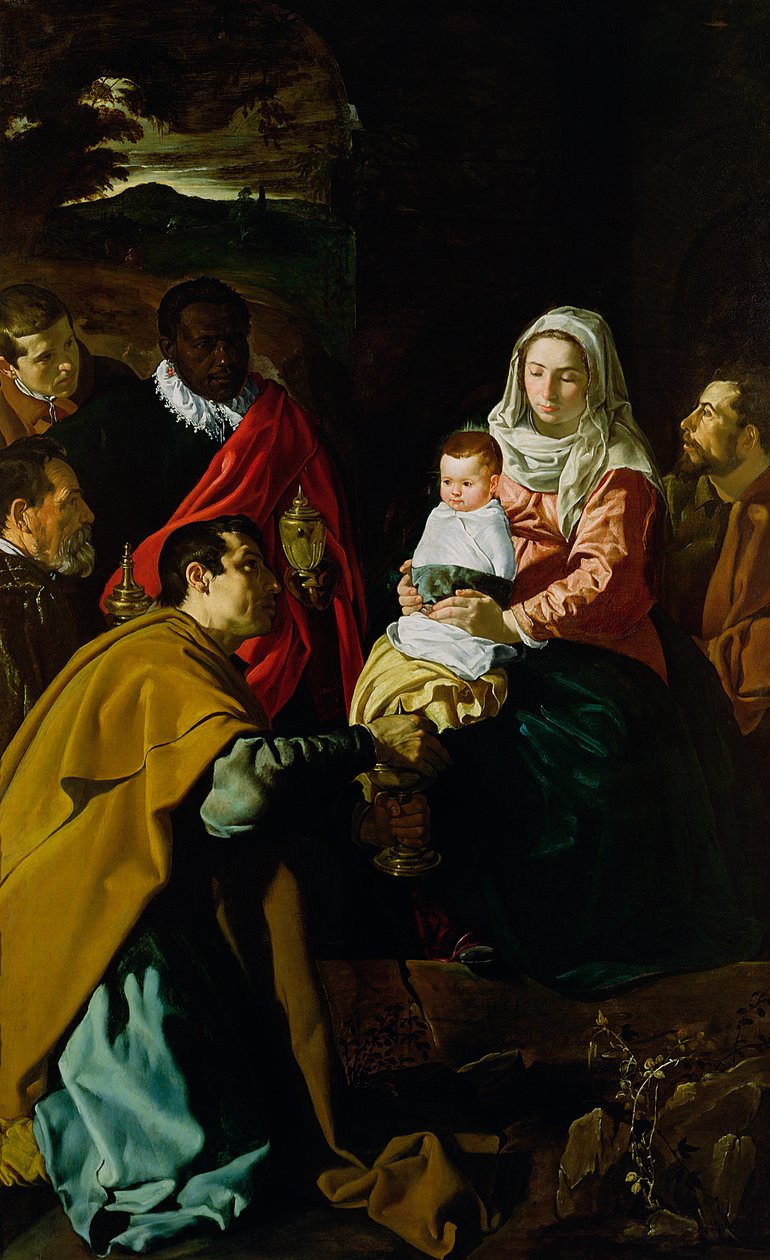 Adoracja Królów, 1619 autorstwa Diego Velázquez