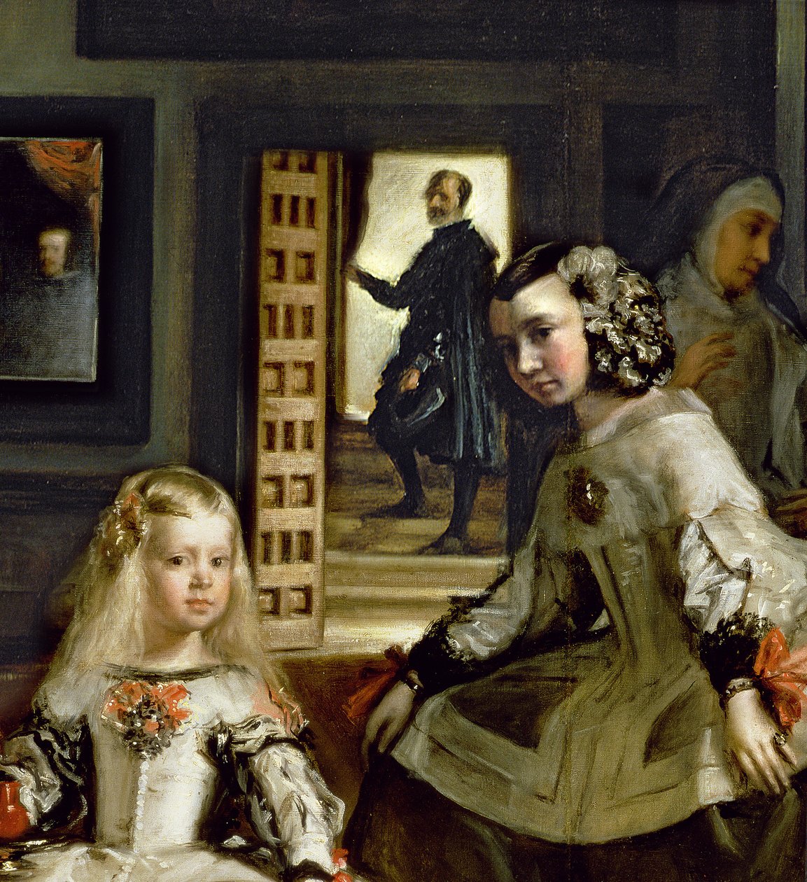 Las Meninas lub Rodzina Filipa IV, c.1656 (szczegół 405) autorstwa Diego Velázquez