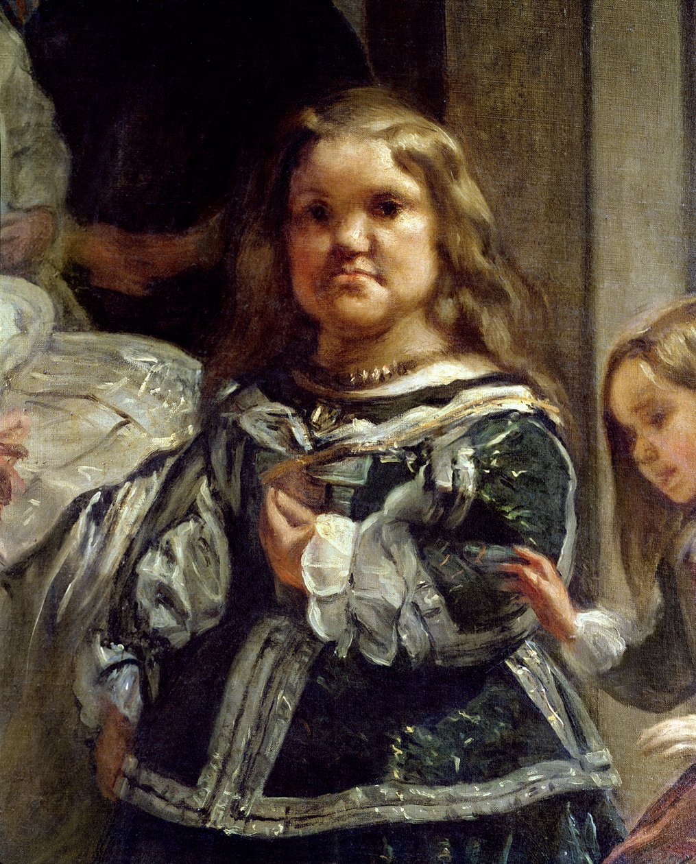 Las Meninas lub Rodzina Filipa IV, c.1656 (szczegół) autorstwa Diego Velázquez