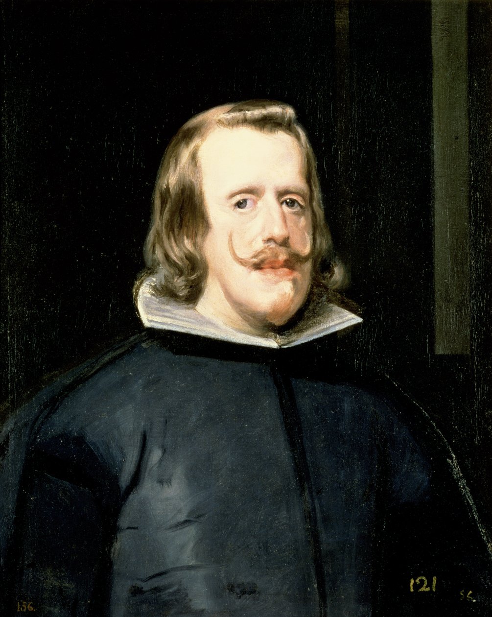 Portret Filipa IV (1605-1665) w stroju dworskim, 1655 autorstwa Diego Velázquez