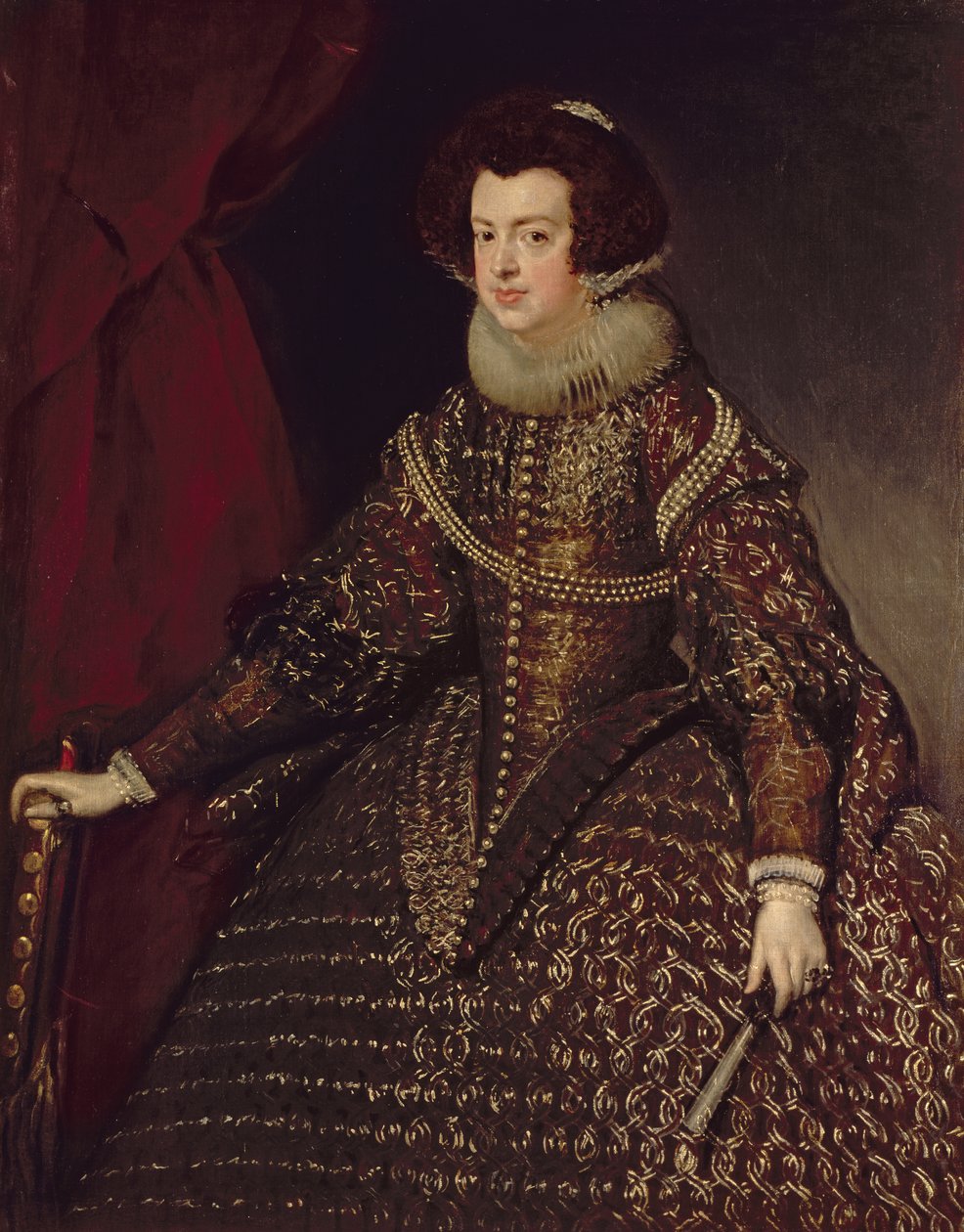Królowa Izabela Hiszpańska (1602-44), żona Filipa IV (1605-65), 1632 autorstwa Diego Velázquez