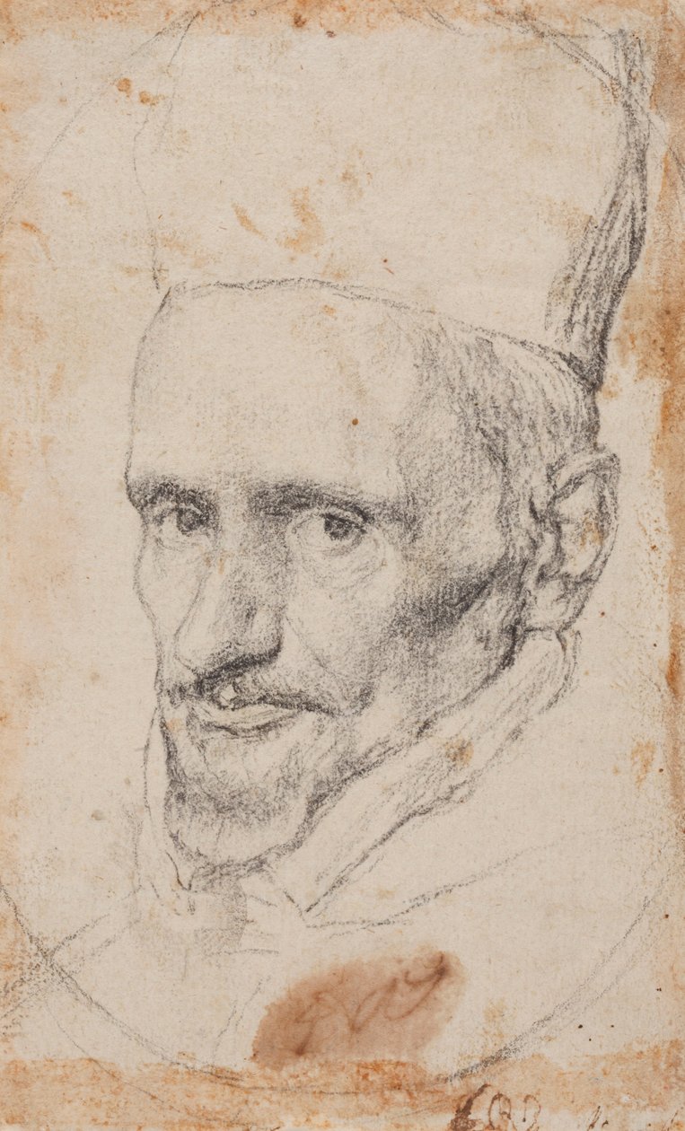 Portret kardynała Borji. autorstwa Diego Velázquez