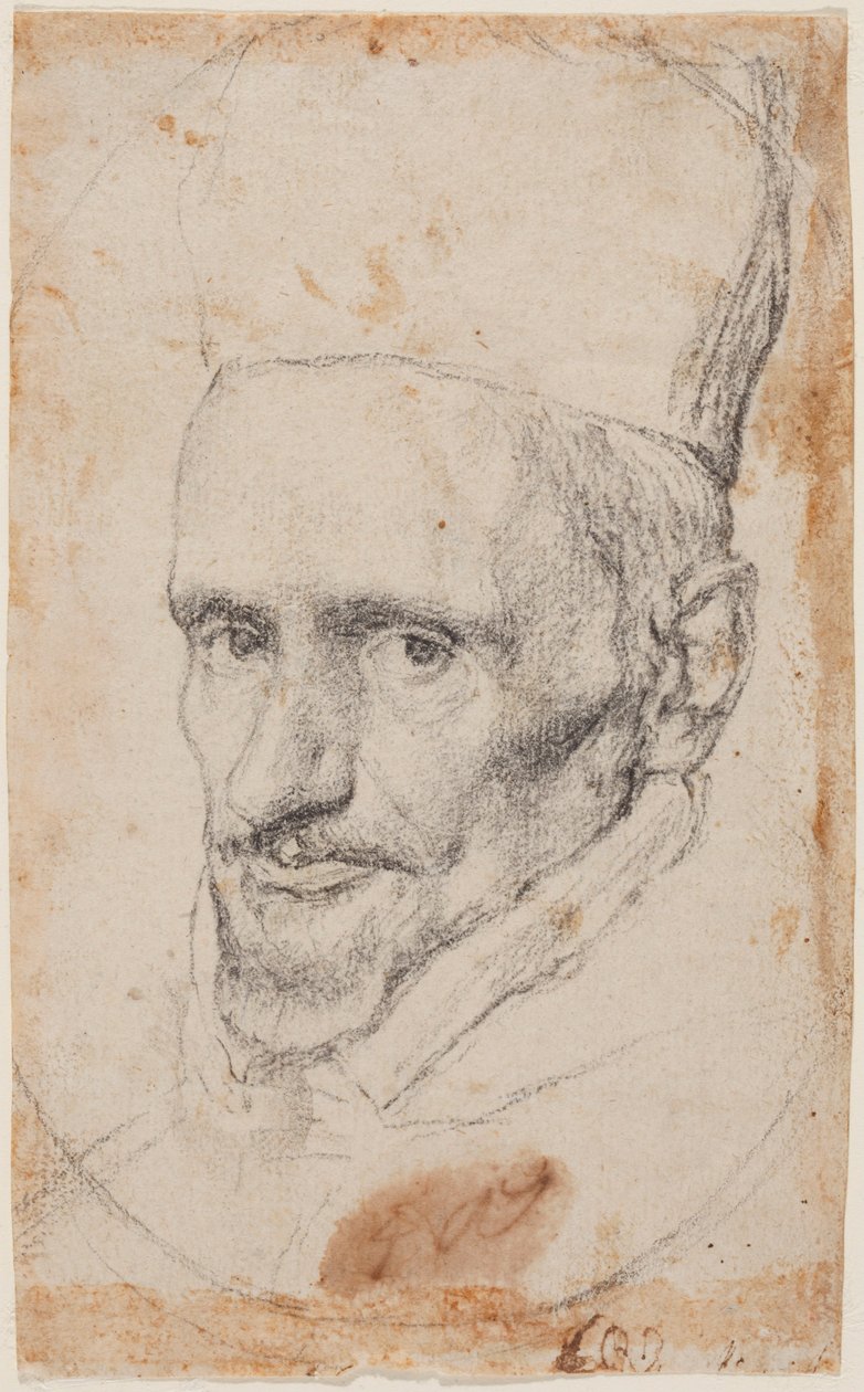 Portret kardynała Borji. autorstwa Diego Velázquez