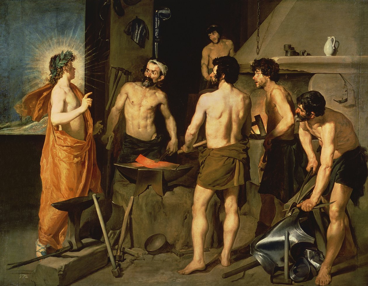 Kuźnia Wulkana, 1630 autorstwa Diego Velázquez