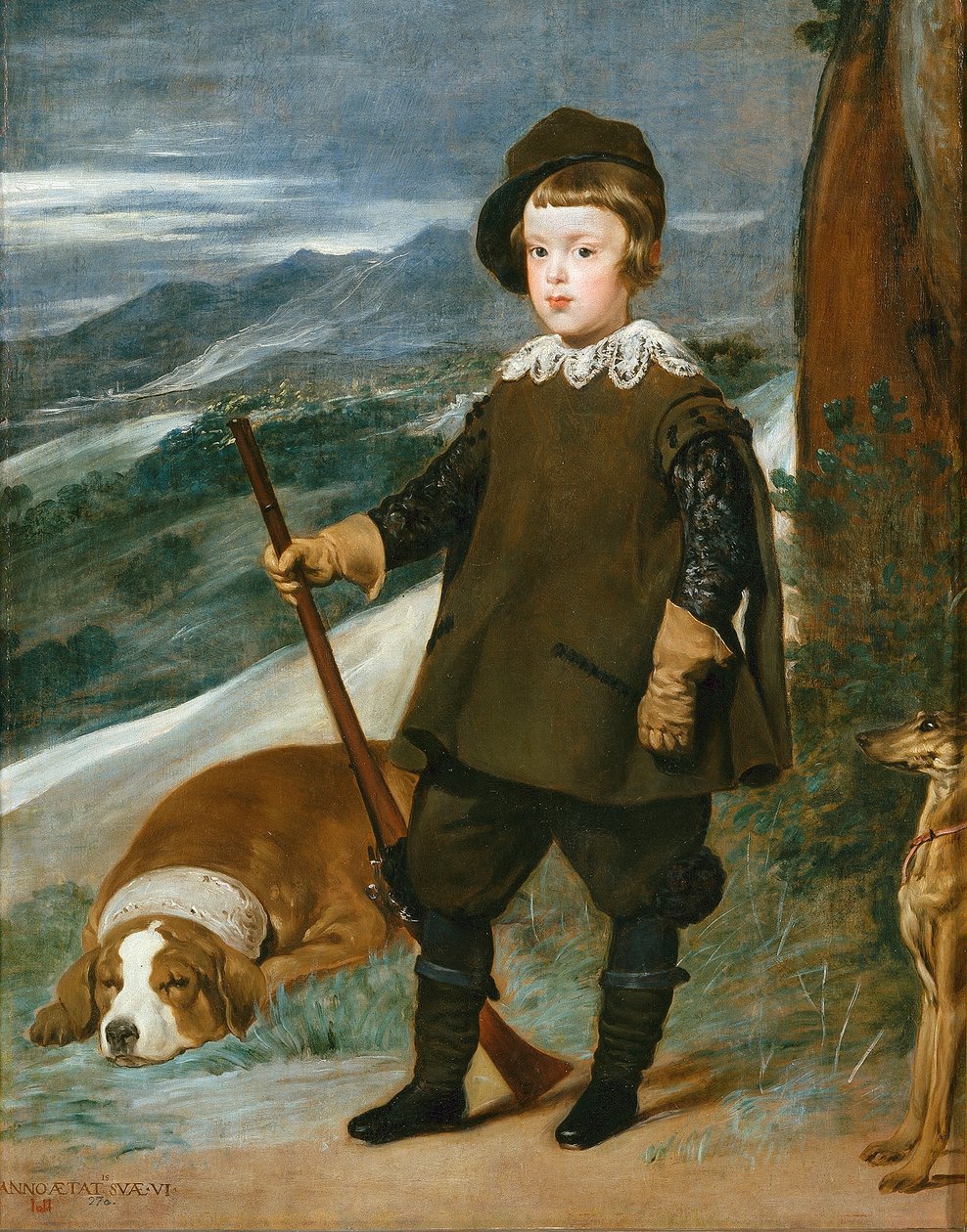Książę Balthasar Charles jako myśliwy autorstwa Diego Velázquez