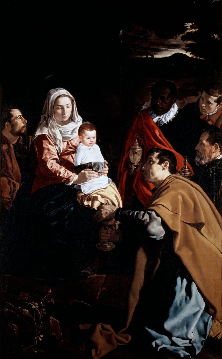 Adoracja Trzech Króli, 1619. autorstwa Diego Velázquez