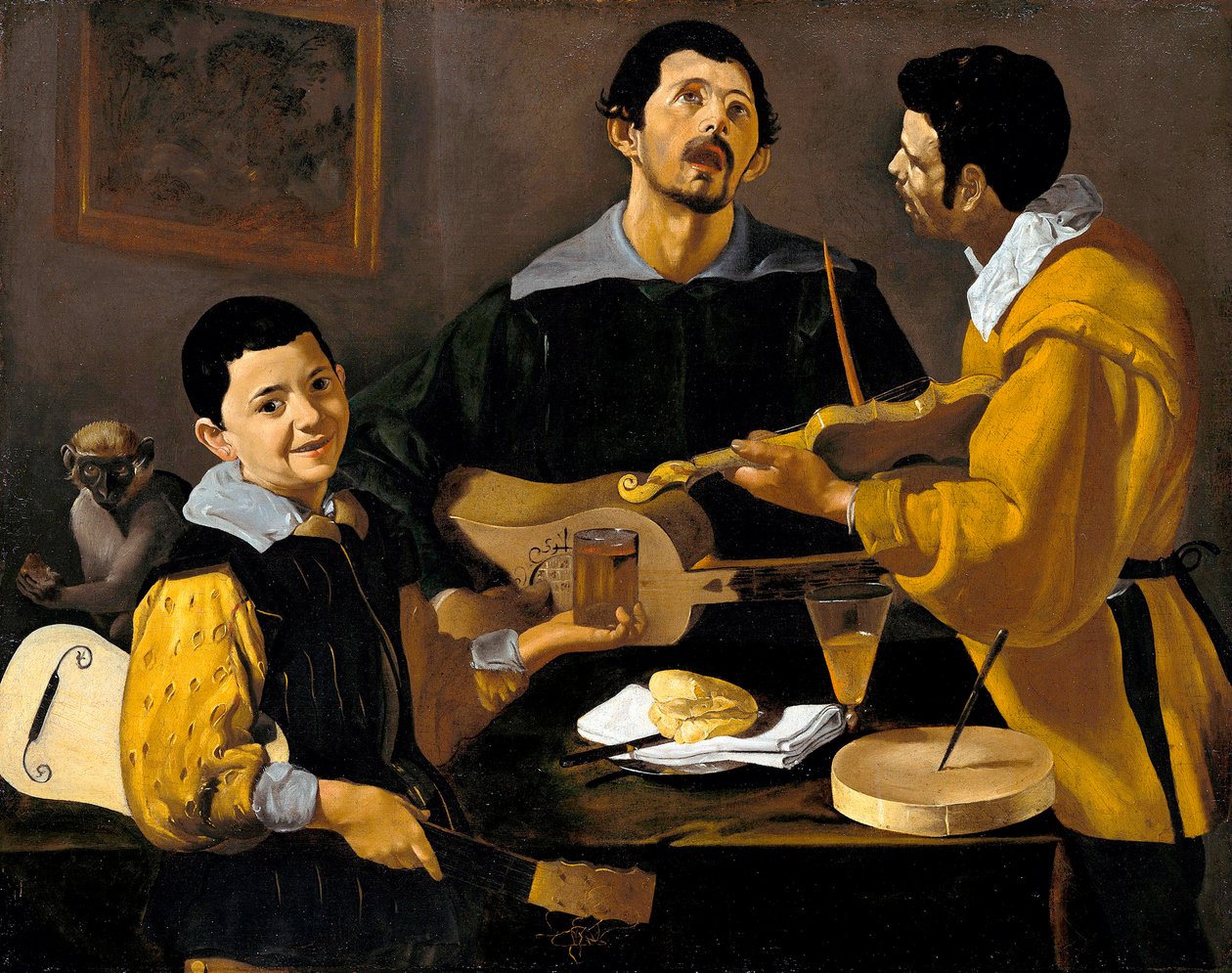 Trzej Muzycy, ok. 1616 autorstwa Diego Velázquez