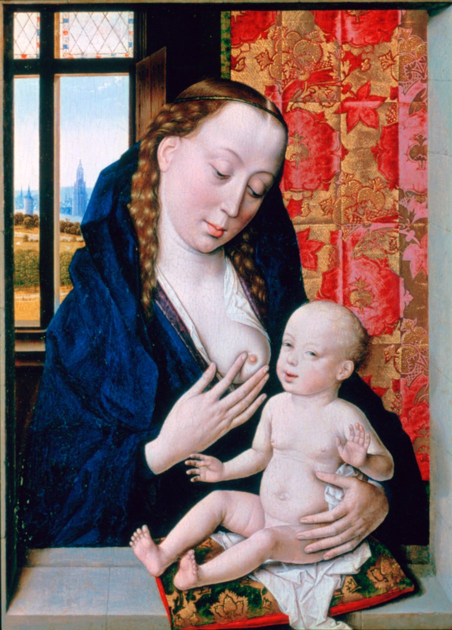 Maryja z Dzieciątkiem, c1465 autorstwa Dieric Bouts