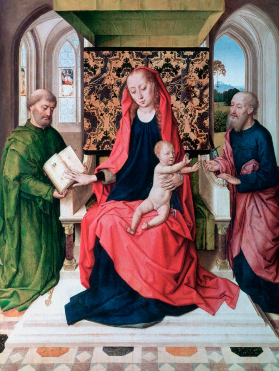 Dziewica i Dzieciątko ze świętymi, 1460s autorstwa Dieric Bouts