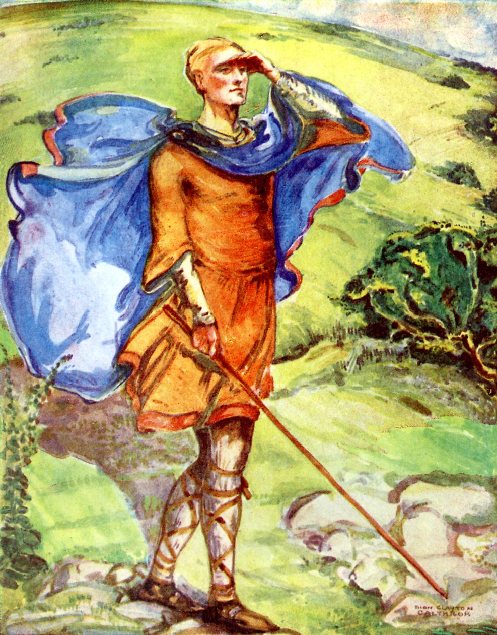 Strój męski za panowania Wilhelma I (1066-1087) autorstwa Dion Clayton Calthrop