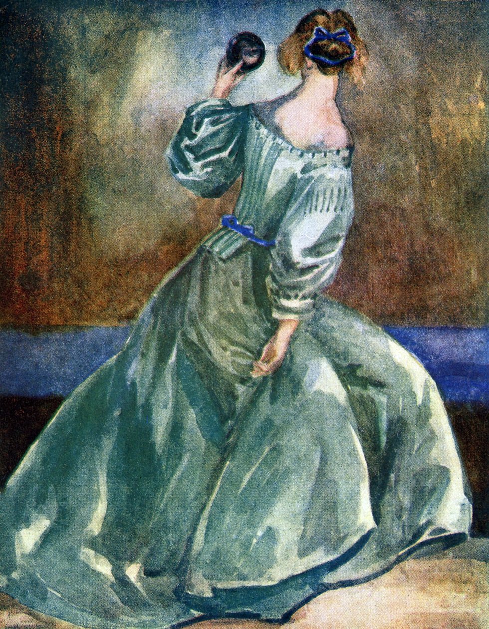 Strój kobiecy w czasach panowania Cromwellów (1649-1660) autorstwa Dion Clayton Calthrop