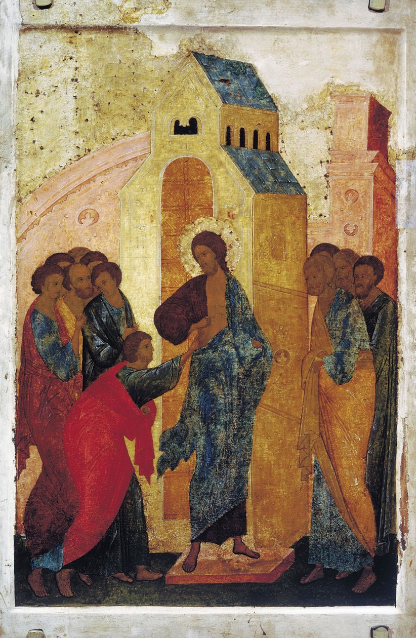 Niedowierzanie św. Tomasza, 1500. autorstwa Dionysius