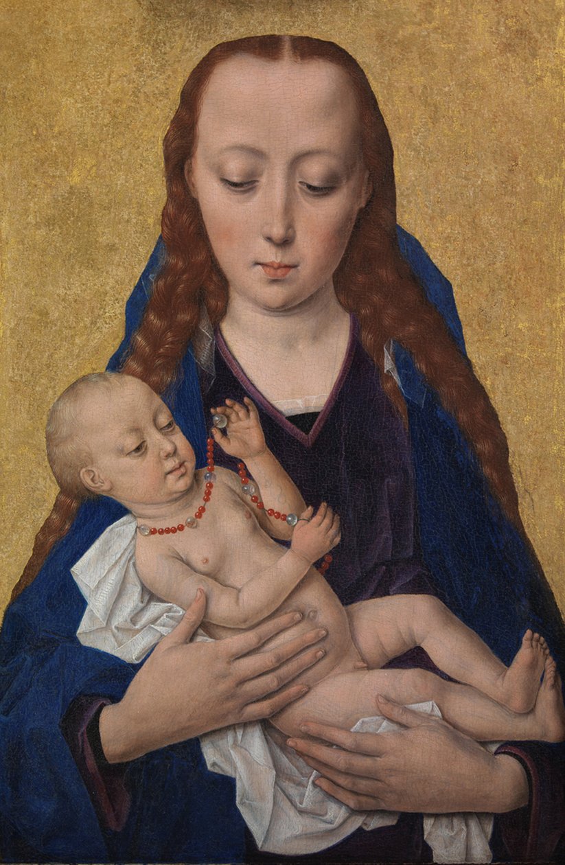 Dziewica z Dzieciątkiem, po 1454 (tempera na desce) autorstwa Dirck Bouts