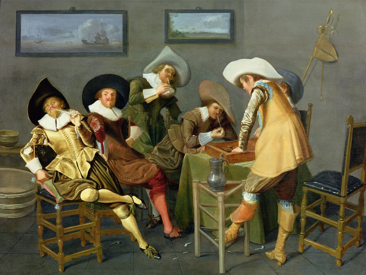 Cavaliers w tawernie autorstwa Dirck Hals
