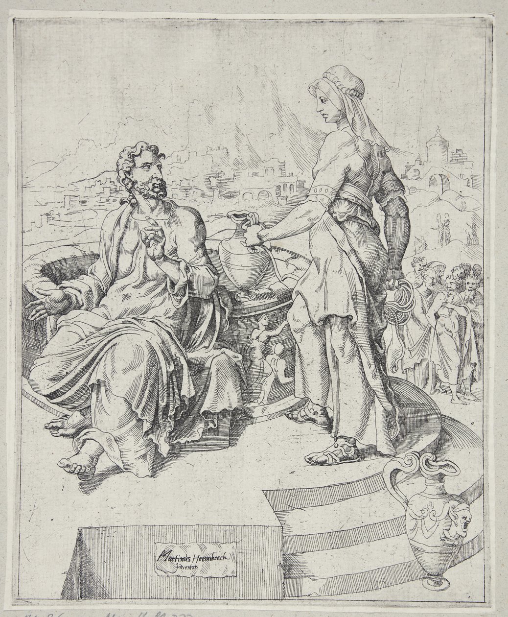 Chrystus i Samarytanka autorstwa Dirck Volckertsz. Coornhert