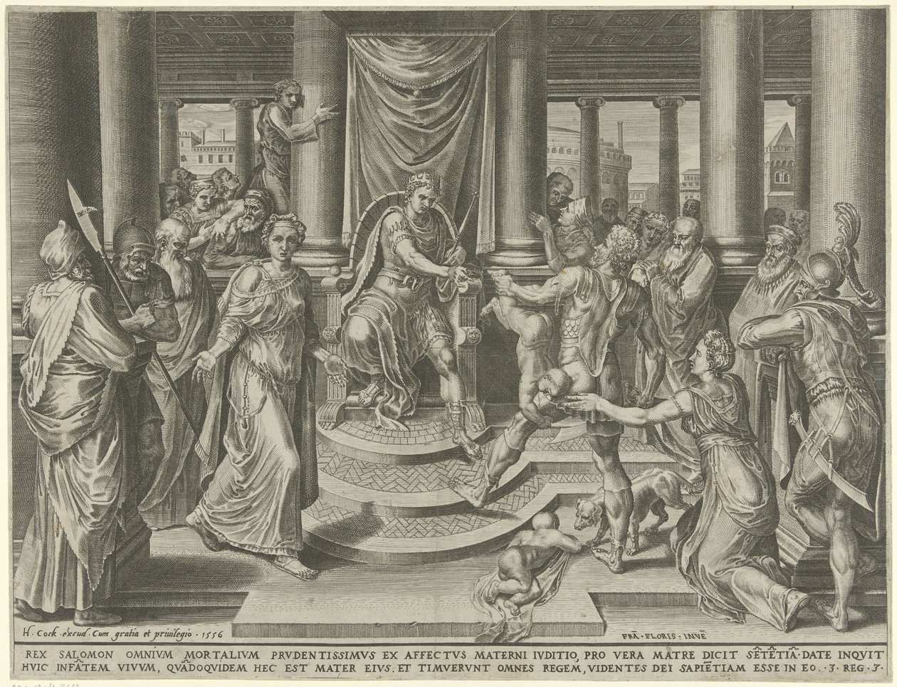 Wyrok Salomona autorstwa Dirck Volckertsz. Coornhert
