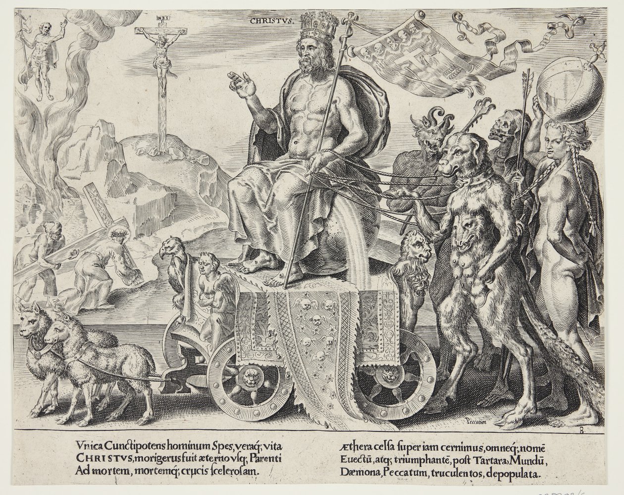 Triumf Chrystusa autorstwa Dirck Volckertsz. Coornhert