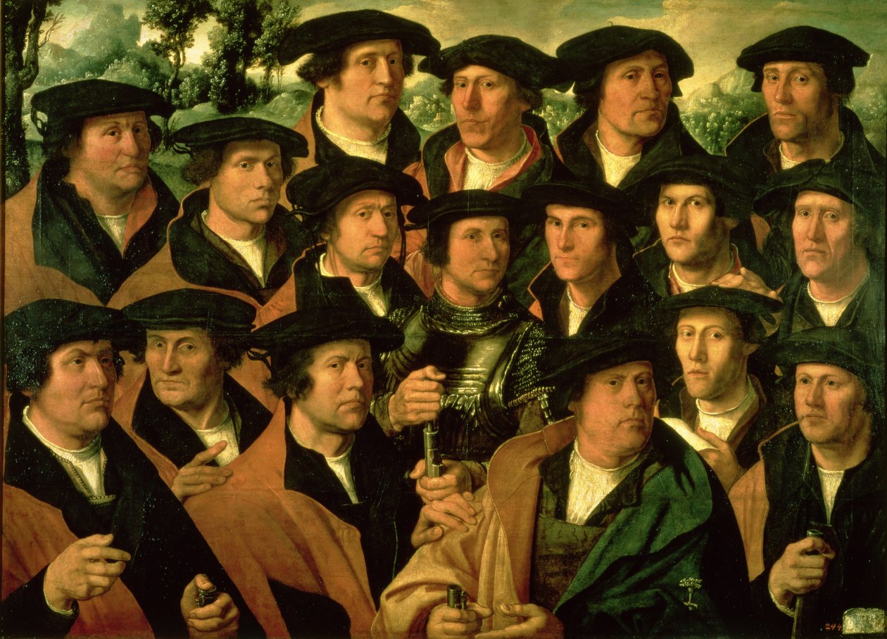 د امستردام د شوټینګ شرکت ګروپ انځور، 1532 پولی autorstwa Dirk Jacobsz