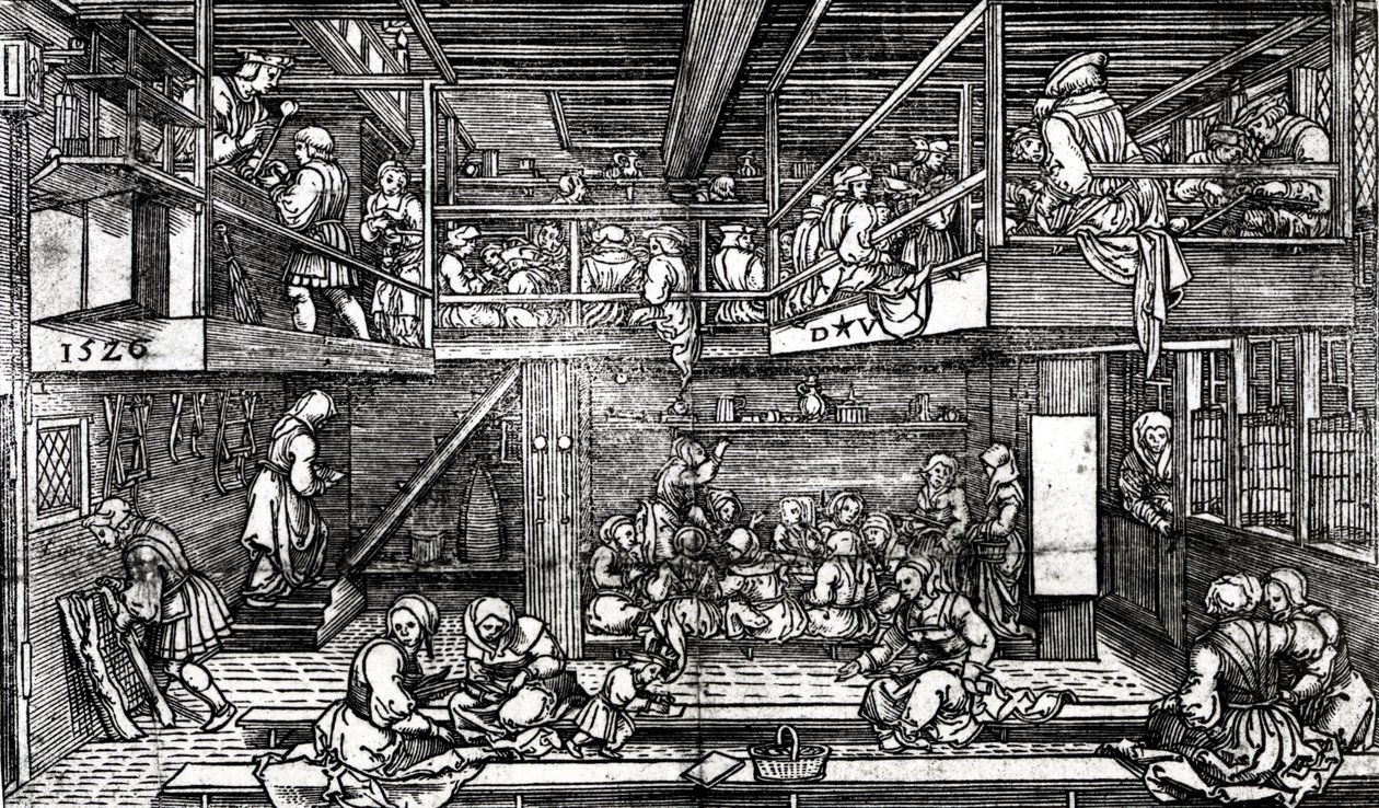 Sala Szkolna, 1526 autorstwa Dirk Jacobsz Vellert
