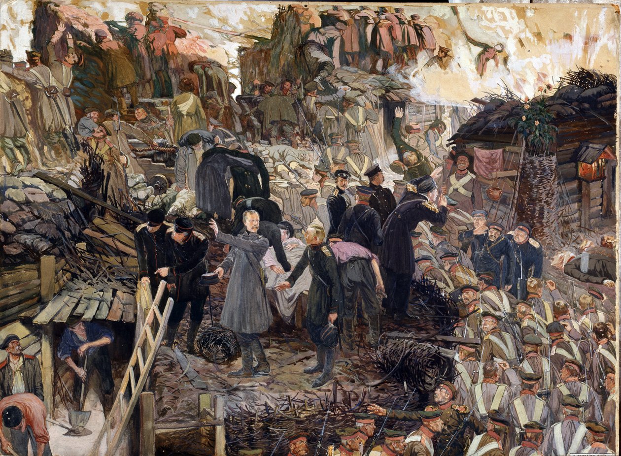 Obrona Sewastopola autorstwa Dmitri Nikolayevich Kardovsky