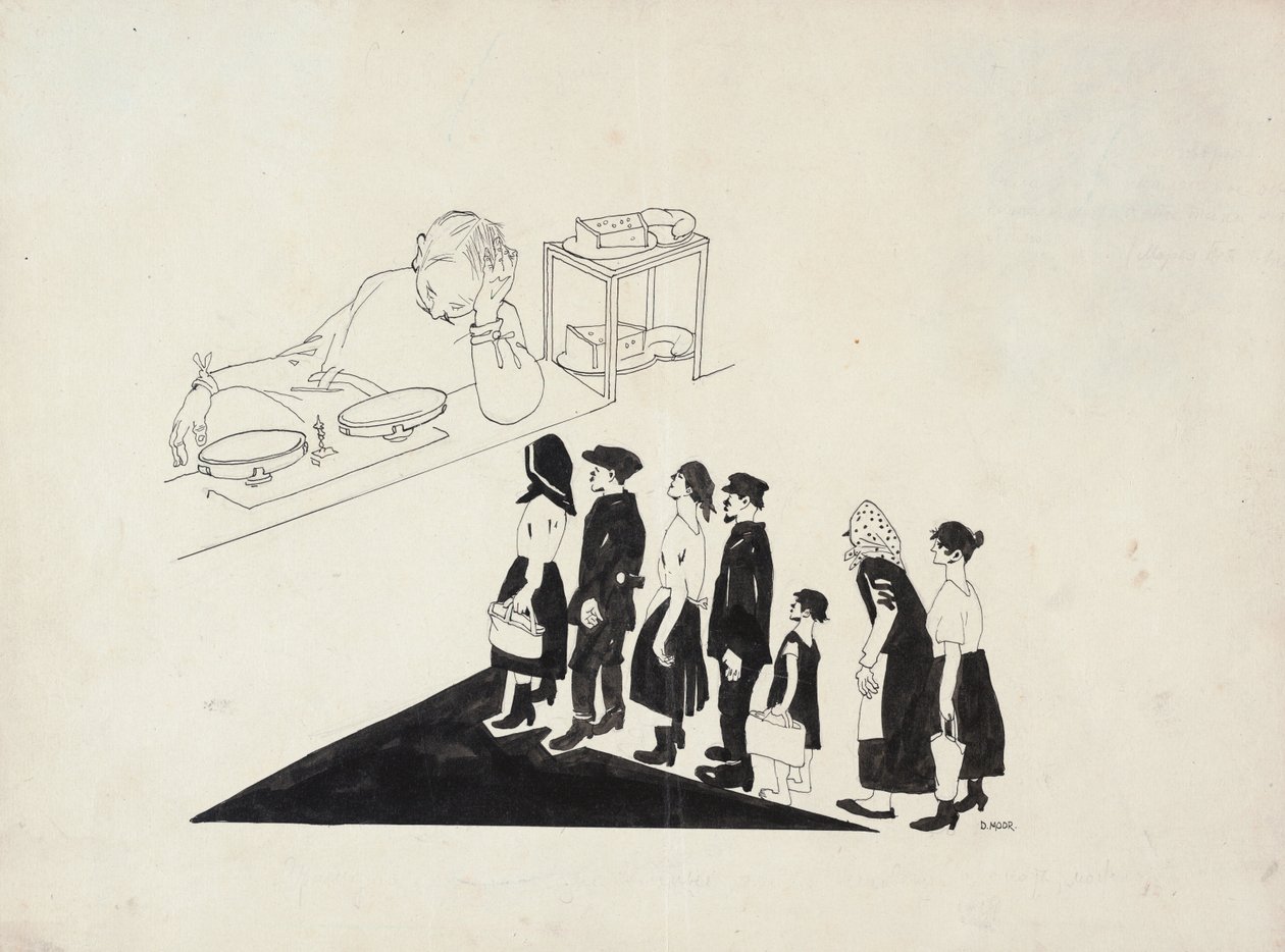 Kolejka, 1920. autorstwa Dmitriy Stakhievich Moor