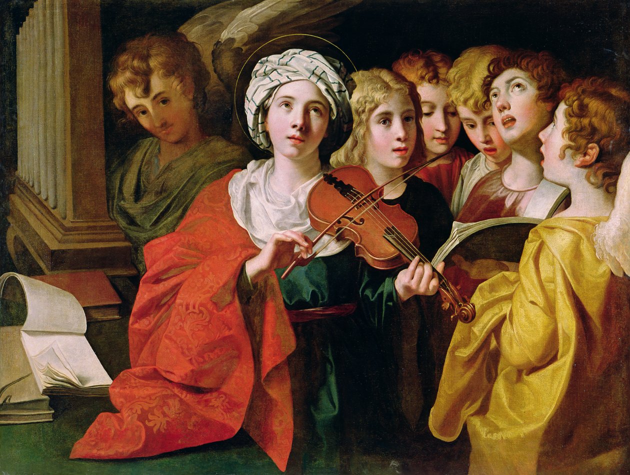 Św. Cecylia z Chórem autorstwa Domenichino