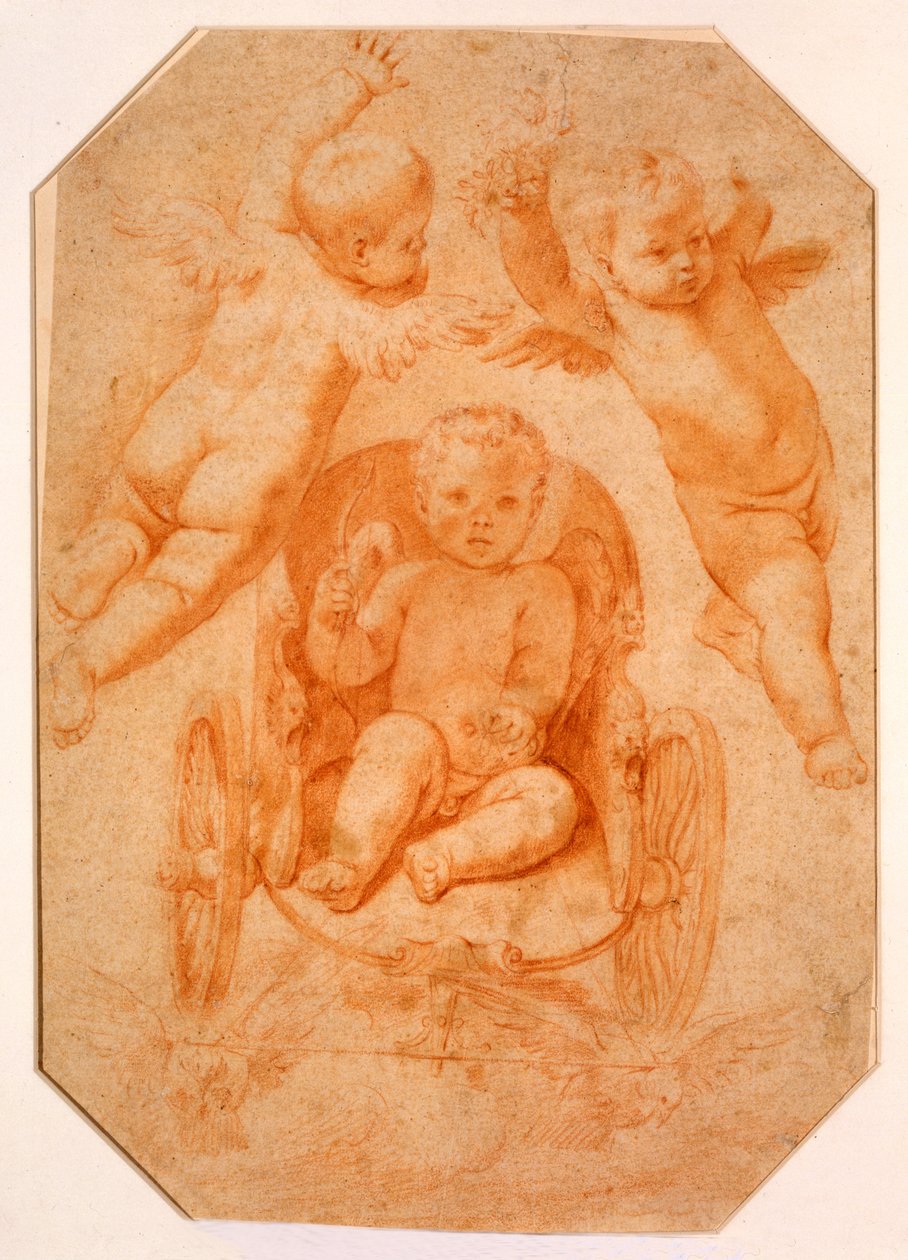 Triumf miłości (kreda na papierze) autorstwa Domenichino