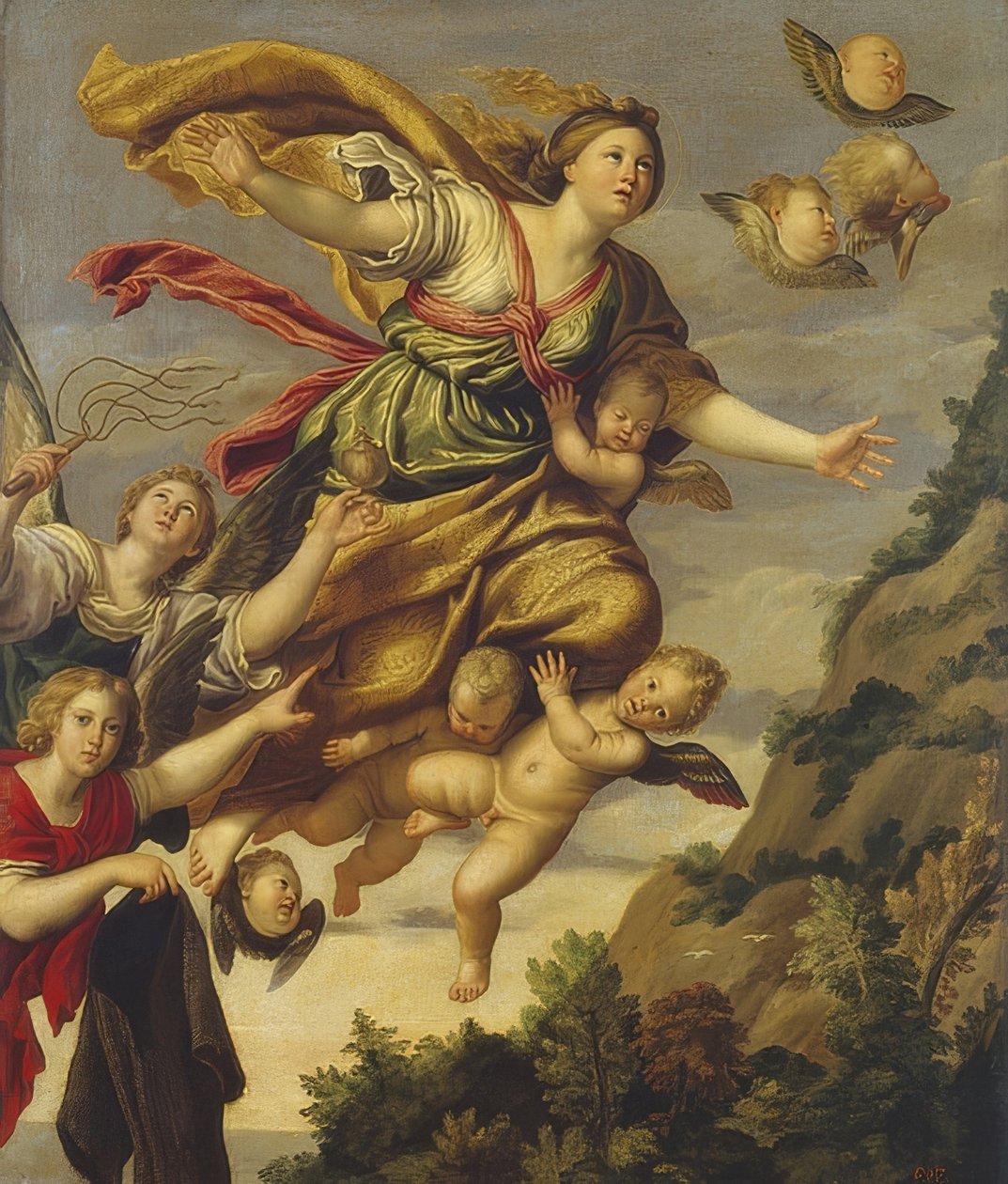Wniebowzięcie św. Marii Magdaleny. około 1620 autorstwa Domenichino