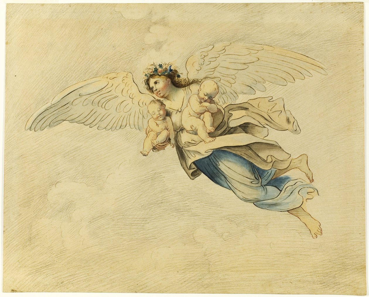 Noc niosąca sen i śmierć autorstwa Domenichino