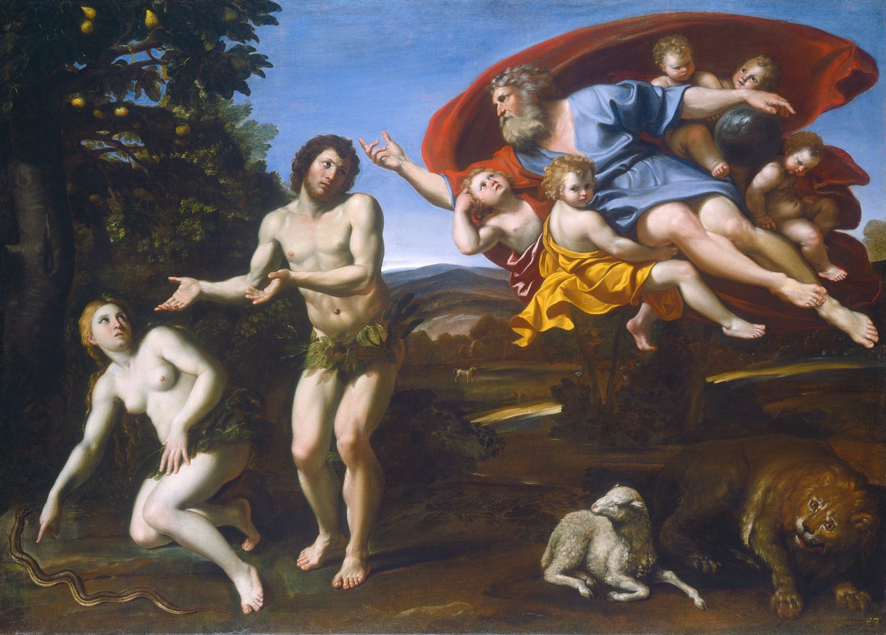 Nagana Adama i Ewy, 1626. autorstwa Domenichino