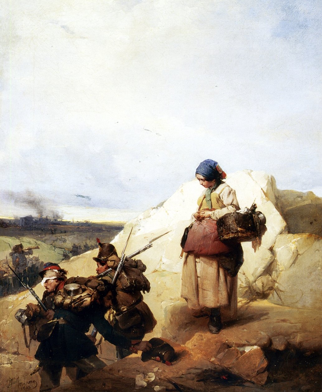 Kantyna, 1852 autorstwa Domenico Induno
