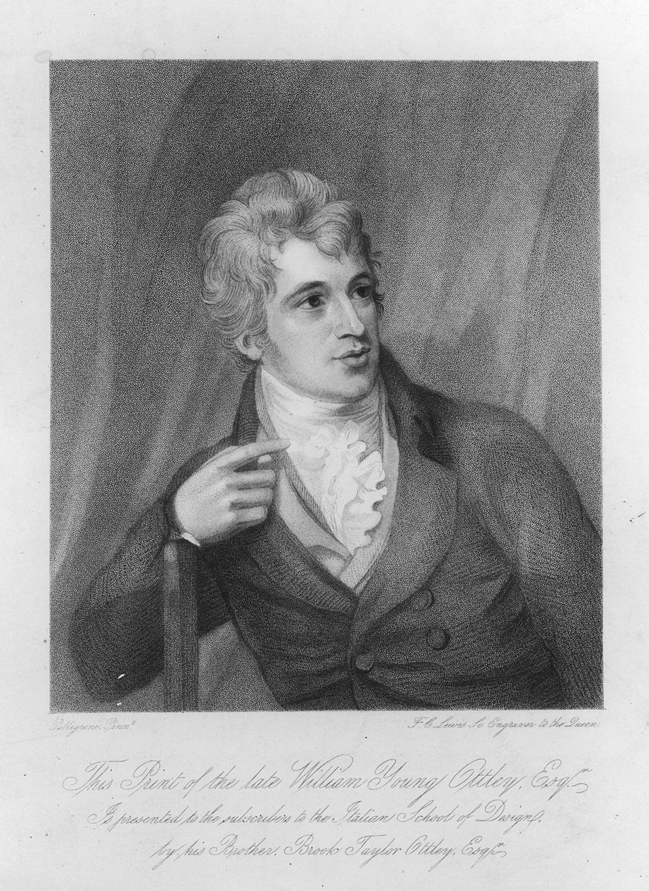 William Young Ottley, wyryty przez Fredericka Christiana Lewisa, ok. 1836 r. autorstwa Domenico Pellegrini