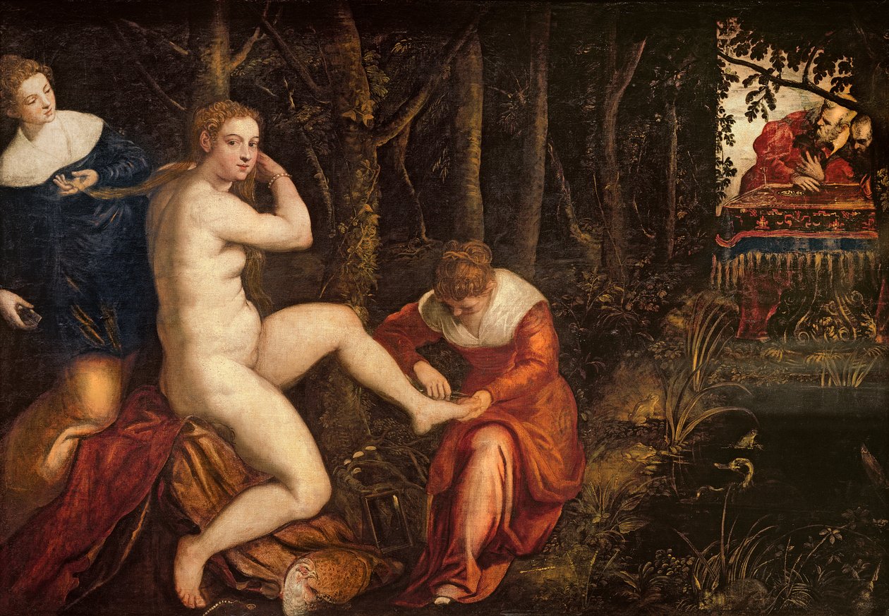 Zuzanna i starsi autorstwa Domenico Robusti Tintoretto