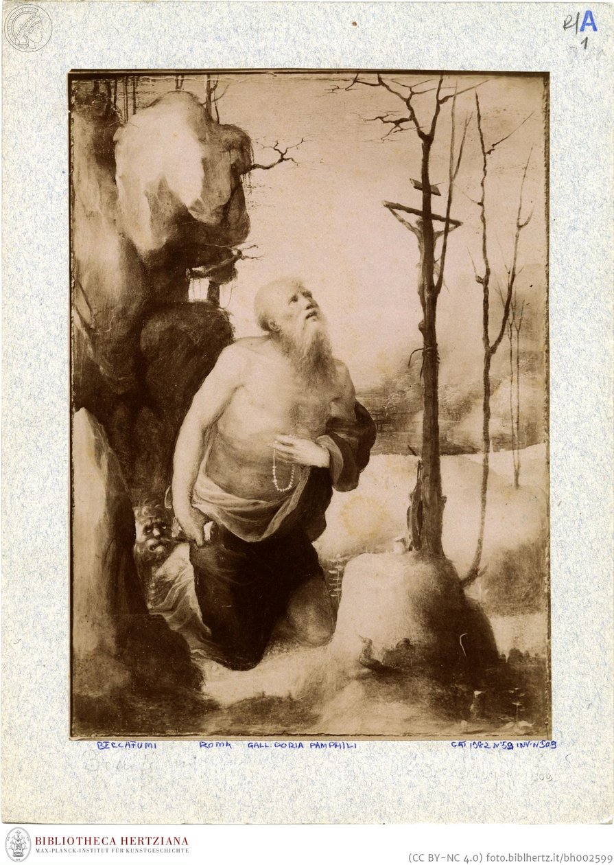 Beccafumi - Pokutujący Jerome, inwentarz nr 166 autorstwa Domenico Beccafumi